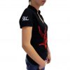 Tee shirt femme parachutisme vue de profil