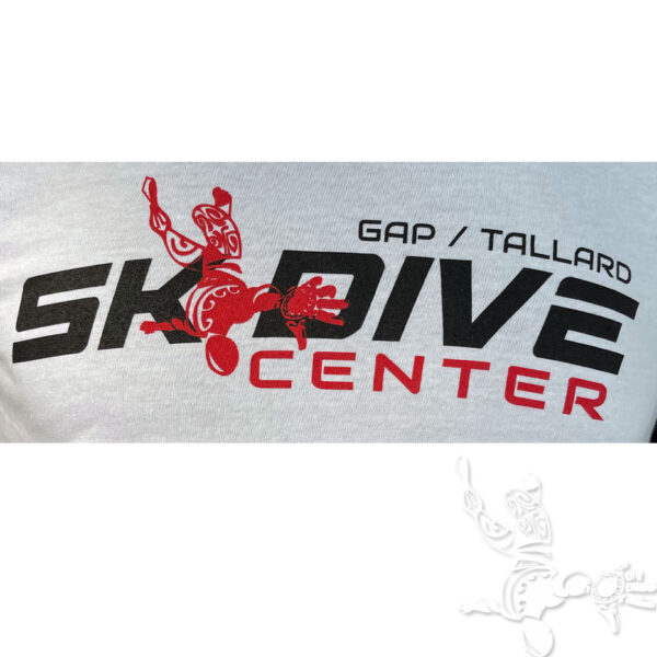 Tee shirt parachutisme skydive center new white logo